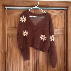 L. A. Hearts Flower Sweater